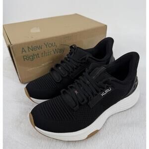 Kuru Womens Shoes Size 7.5 Wide Atom 2 Jet Black 7 1/2 Running Sneakers New